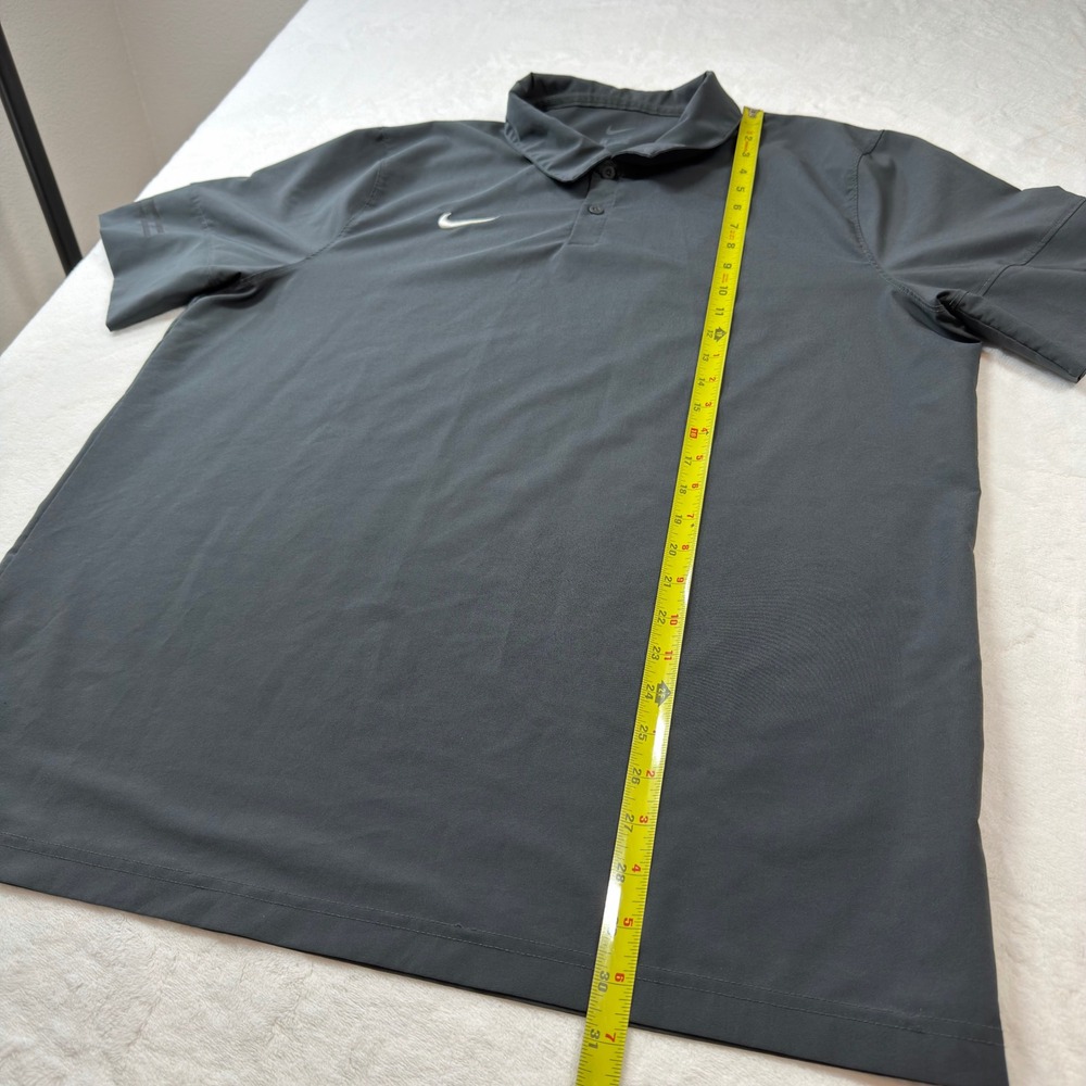 Nike Polo Shirt Mens XL Gray Good Court Dry-Fit CI4465-060 Short Sleeve - Picture 10 of 11